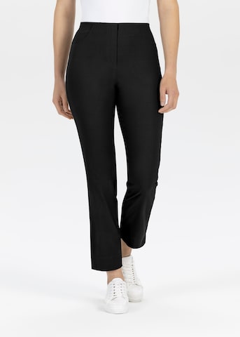 STEHMANN Slimfit Stehmann Stoffhose in Schwarz: Vorderseite