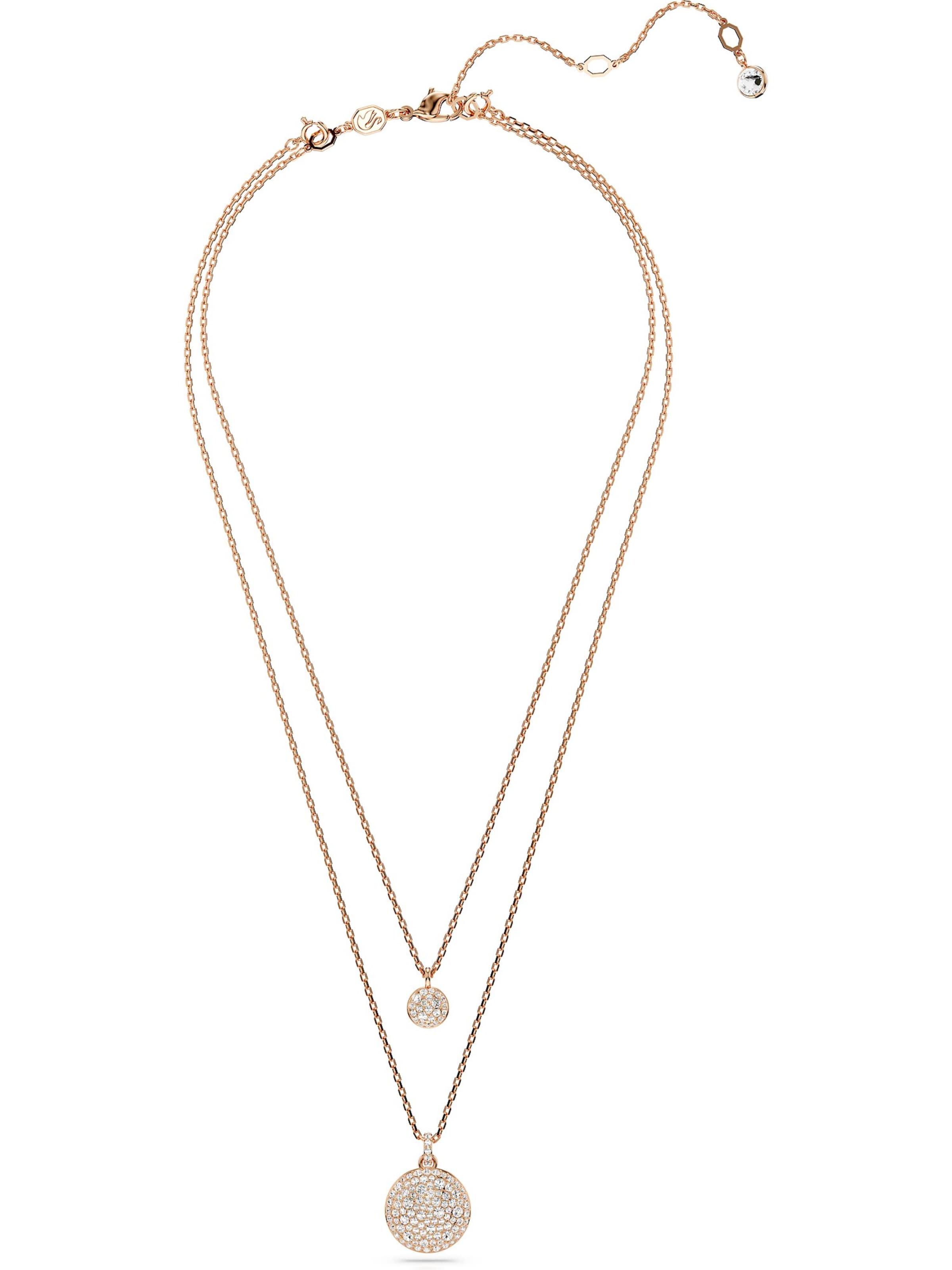 Swarovski Necklace in Gold: front