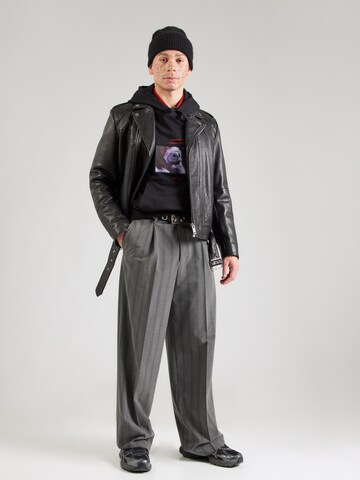 HUGO Μπλούζα φούτερ 'Diskellington_NBC' σε μαύρο