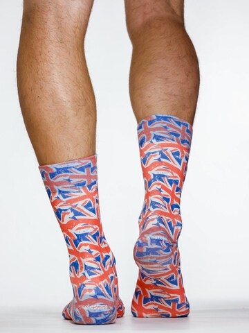Wigglesteps Sokken 'BRITISH FLAG' in Blauw