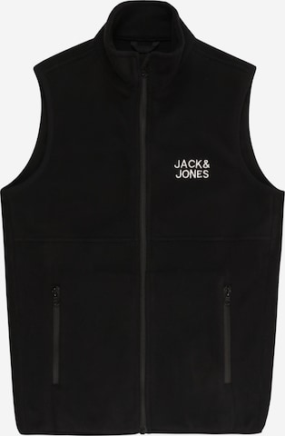 Jack & Jones Junior Vest in Black: front