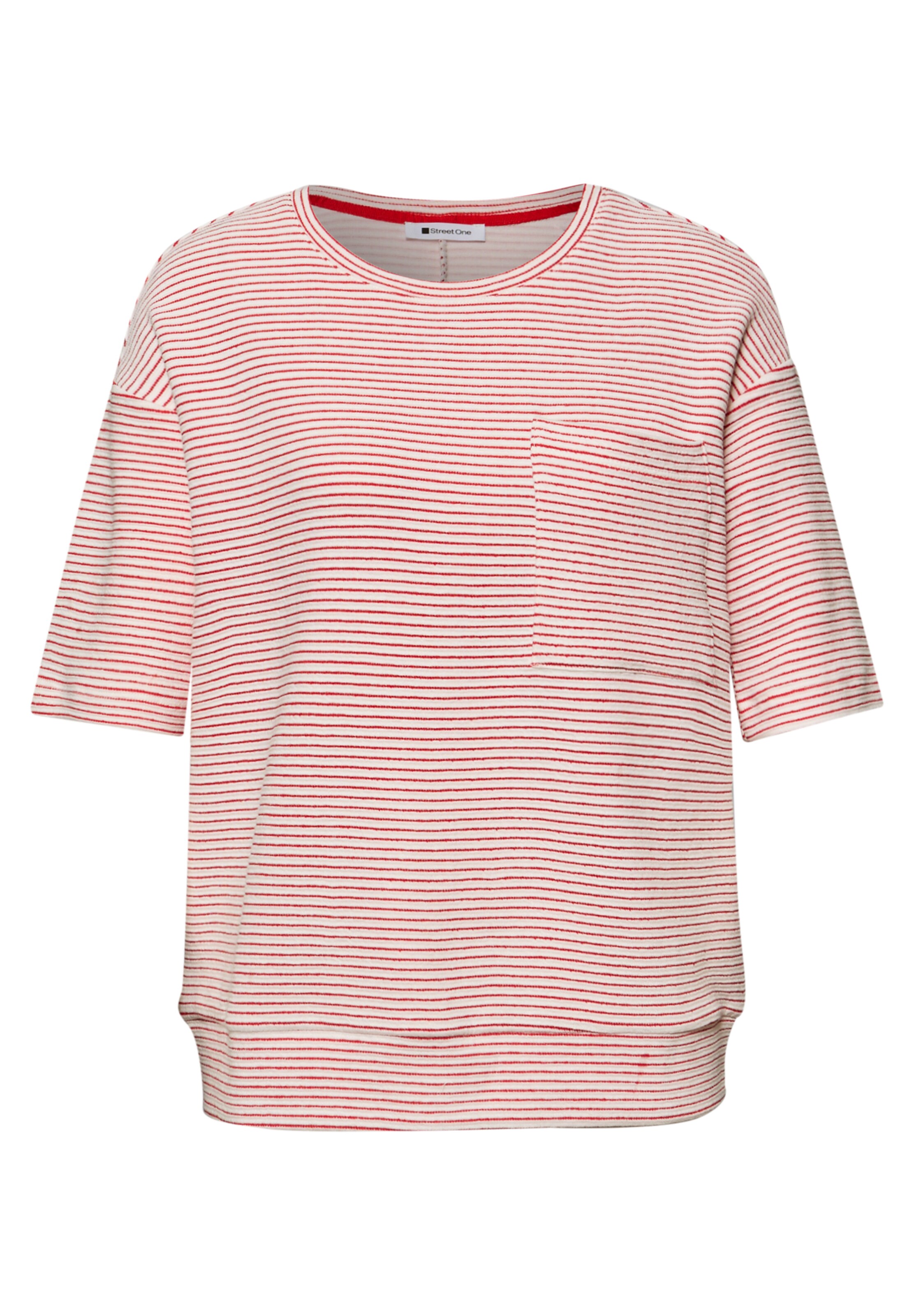 STREET ONE Shirt in Cream / Red, Item view
