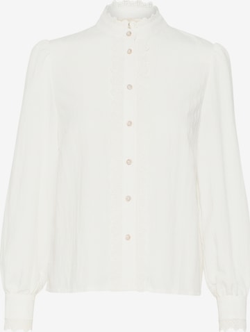 Chemisier 'Pia' Cream en blanc : devant