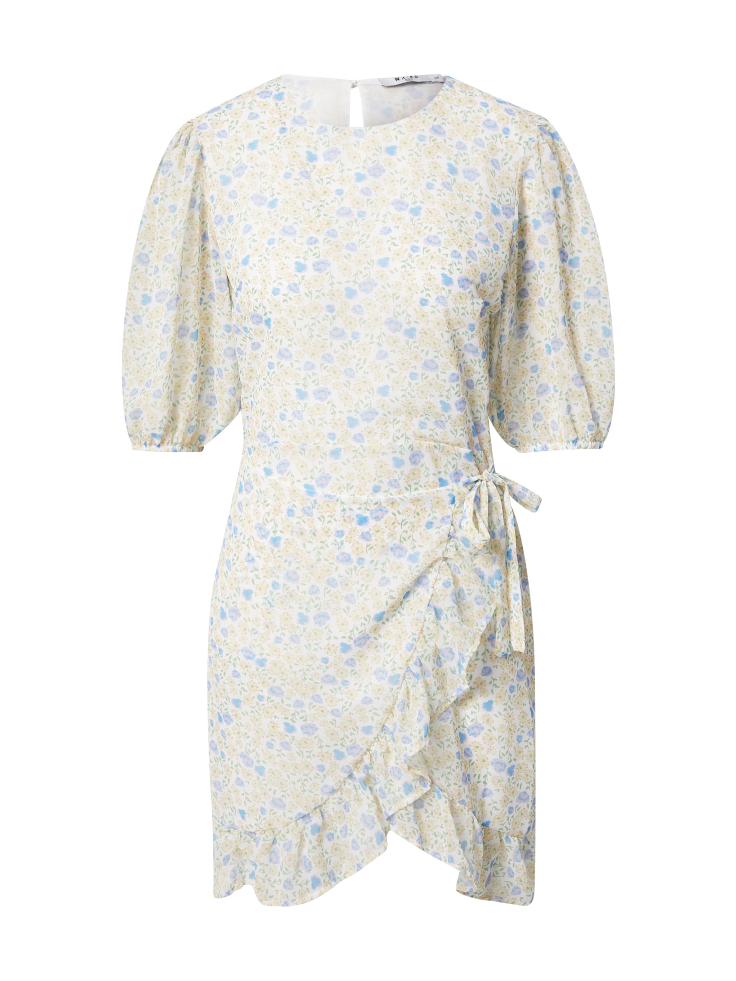 NA-KD Kjole 'Frilled' i hvid: forside