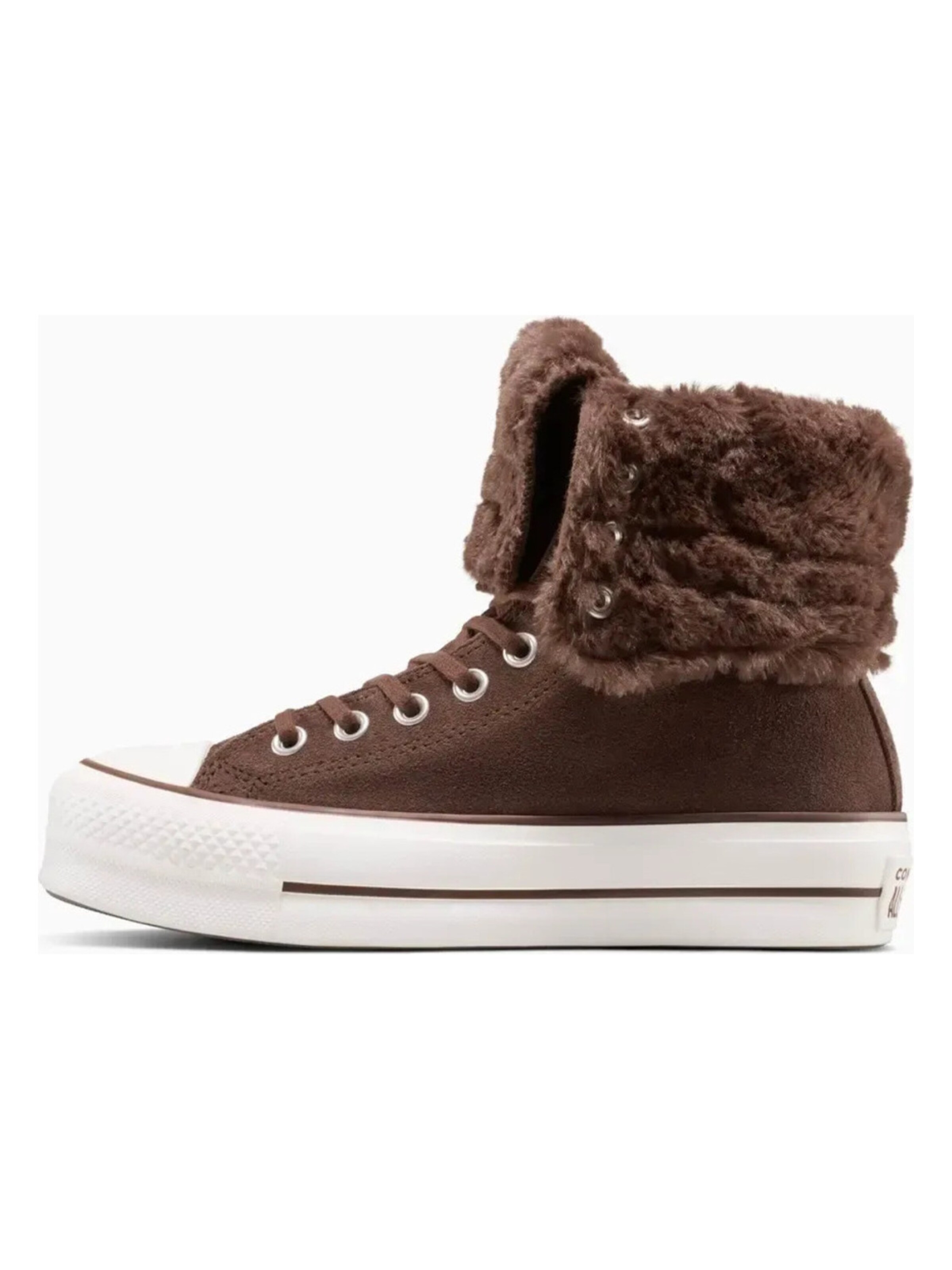 CONVERSE - Calzado deportivo 'Converse Chuck Taylor All Star Fold-Over Lift Platform' en marrón