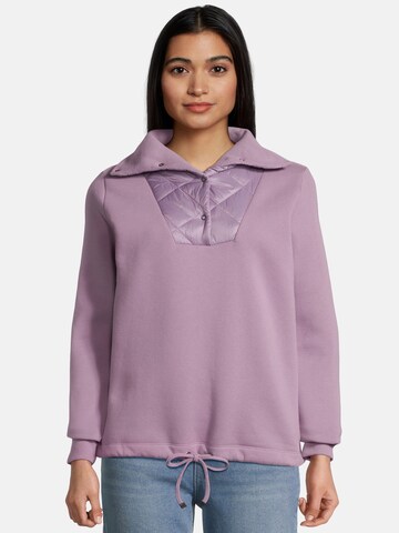 salzhaut Sweatshirt 'HAASKE' in Lila: voorkant