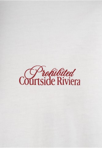 Maglietta 'Courtside Riviera' di Prohibited in bianco