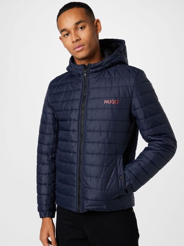 HUGO Red Between-Season Jacket 'Bene' in Blue: front