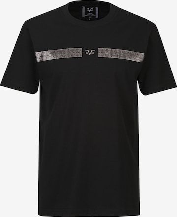 19V69 ITALIA Shirt 'Rafael New Banderole' in Black: front