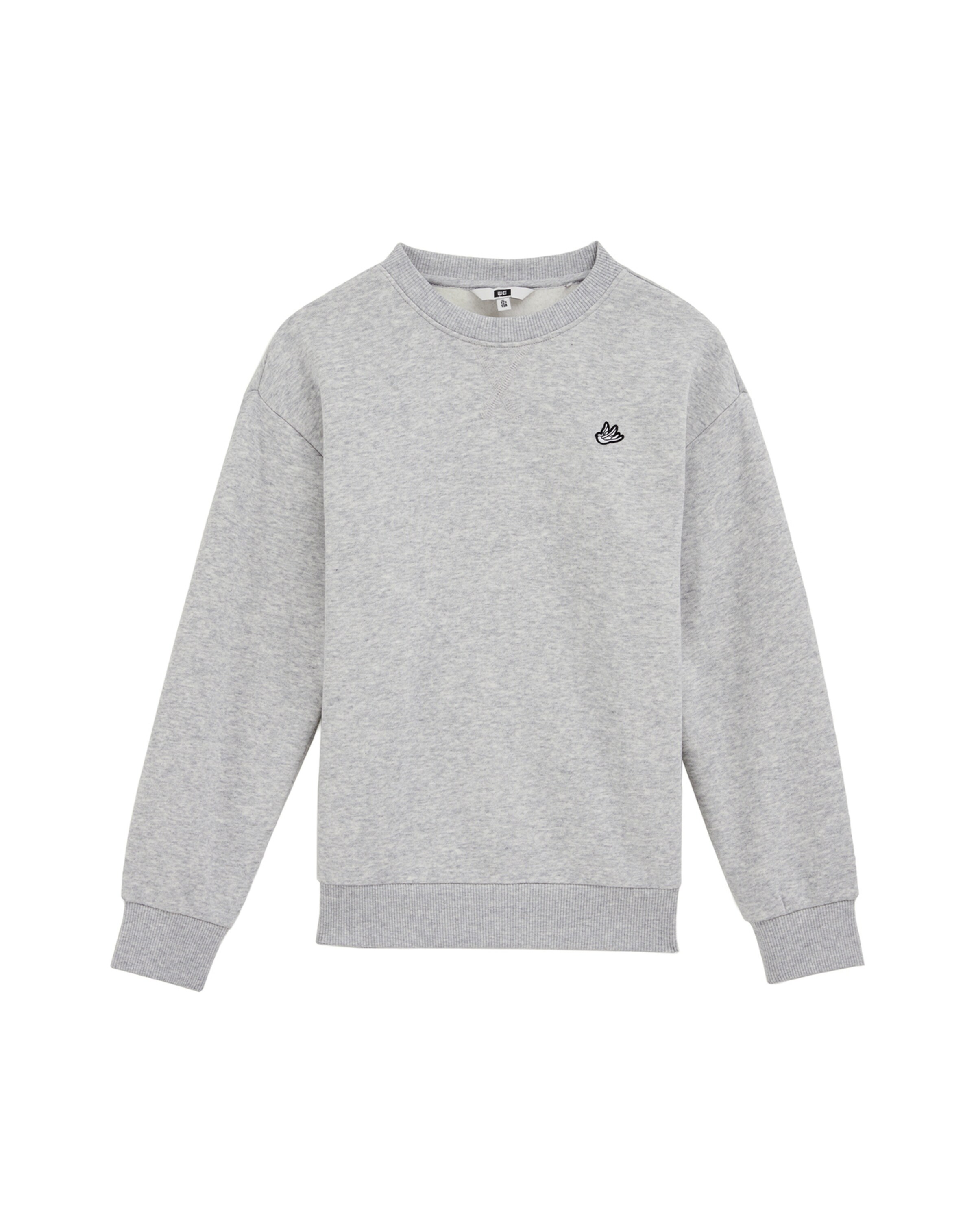 WE Fashion Mikina – šedá: přední strana