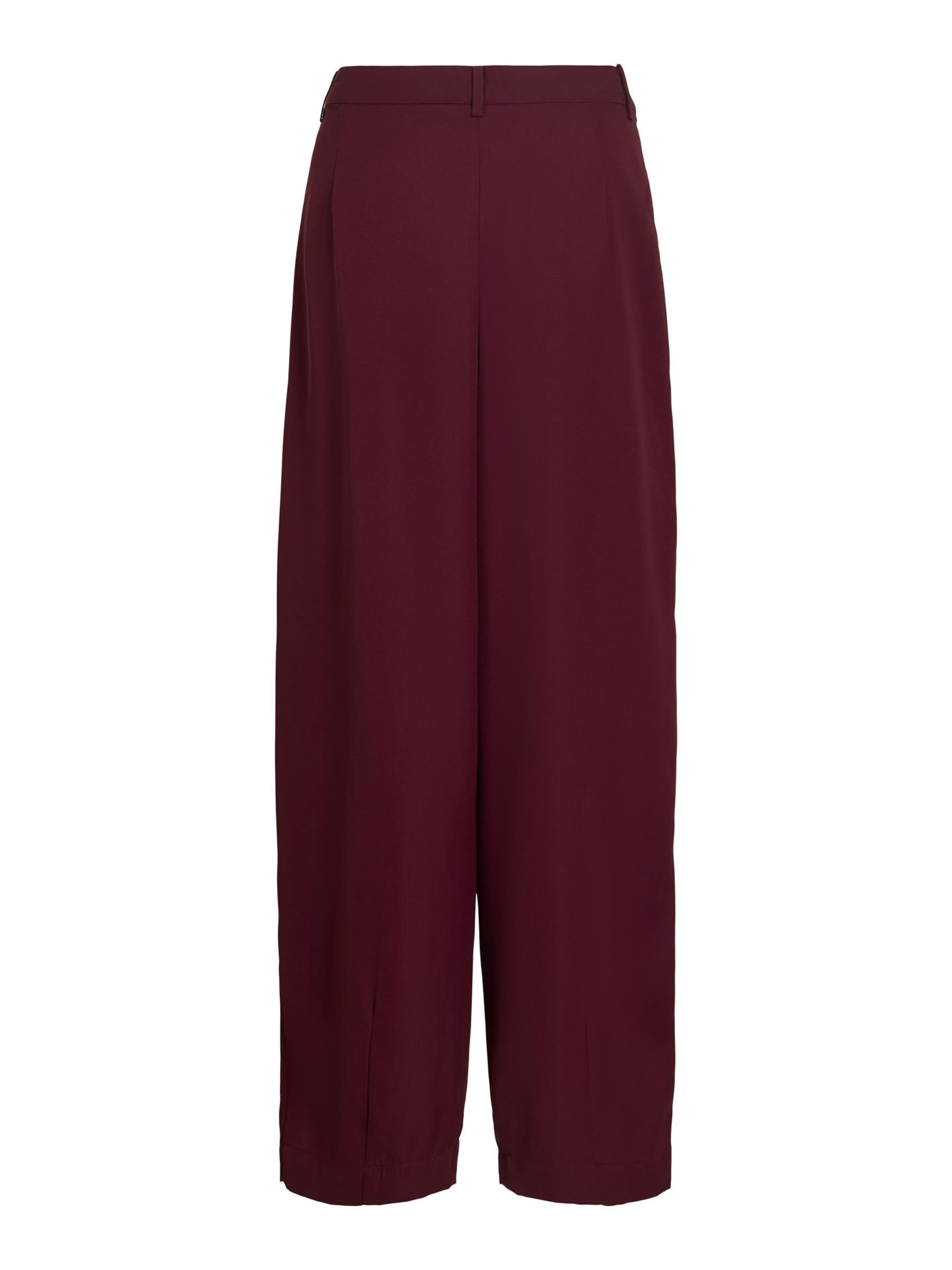 VILA - Barrel Pantalón plisado 'VILee' en rojo