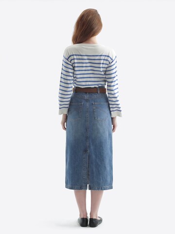 TorWeit Sticktop 'Fine Knitted Top'‌‌ in Blau