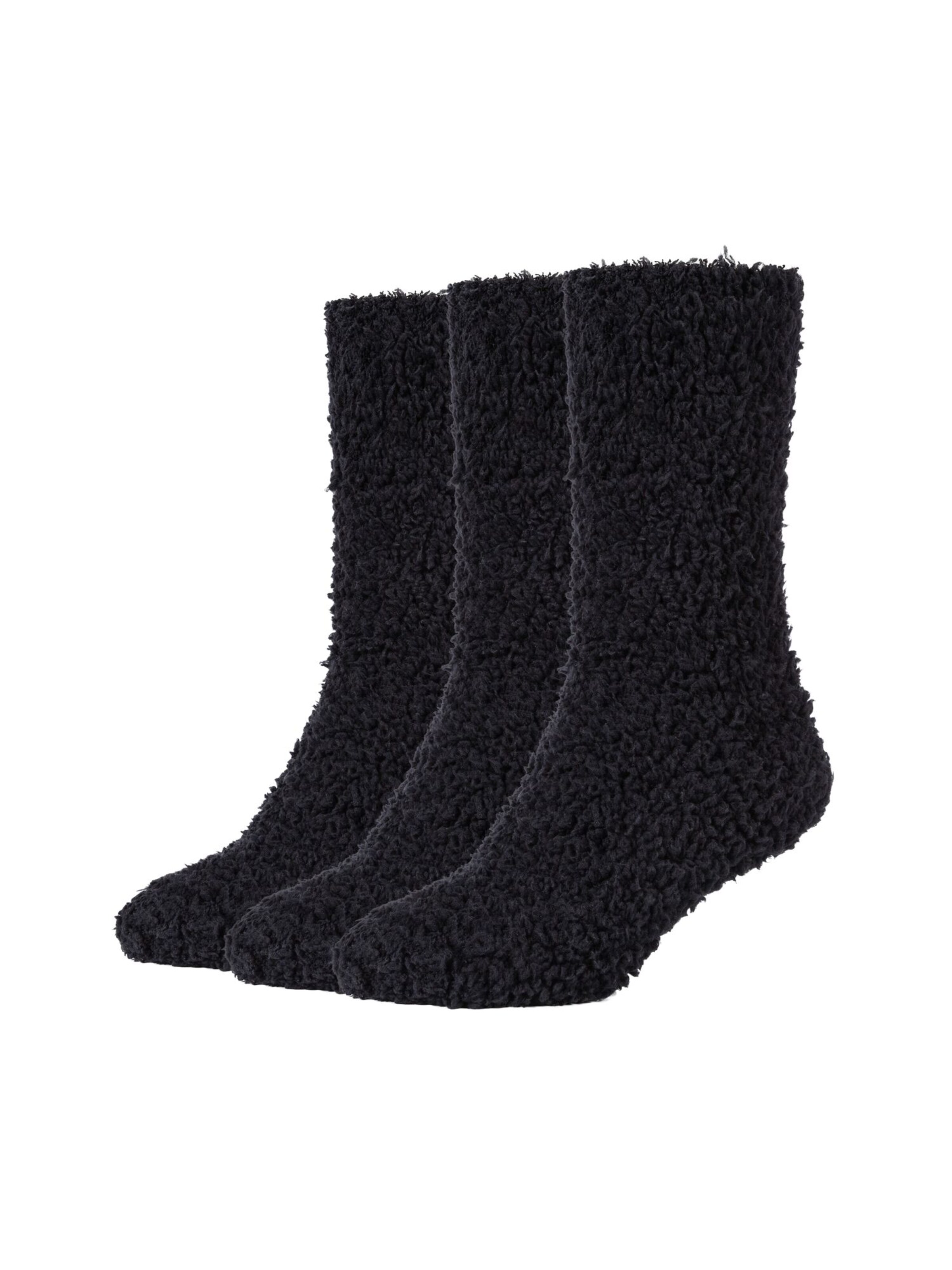 camano Socks in Black: front