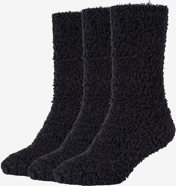 camano Socken in Schwarz: Vorderseite