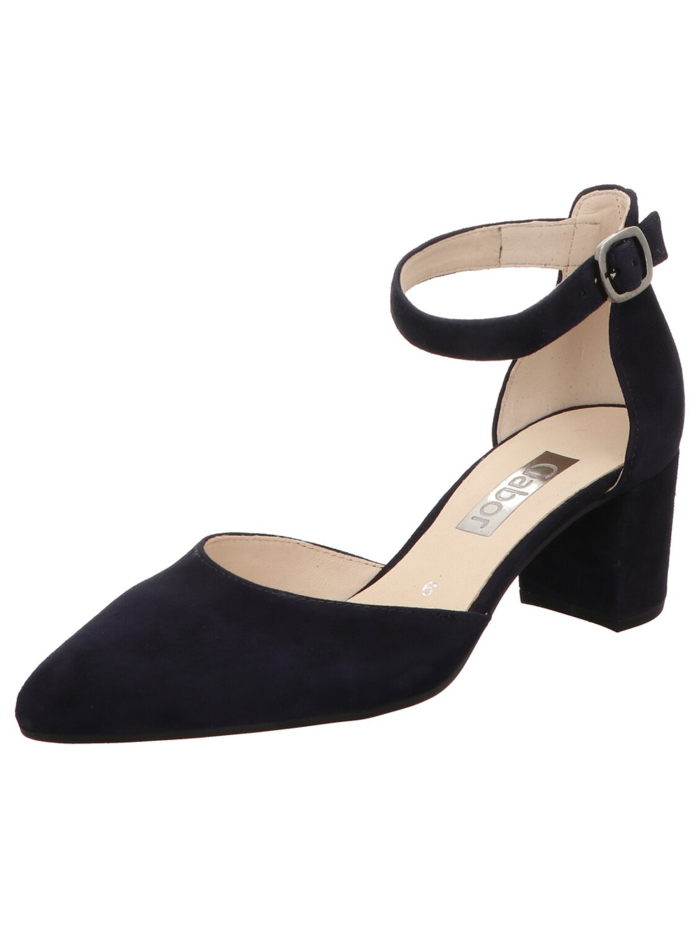 Escarpins 'Sandale Damen 81.340.16 Rauleder in blau' GABOR en noir : devant