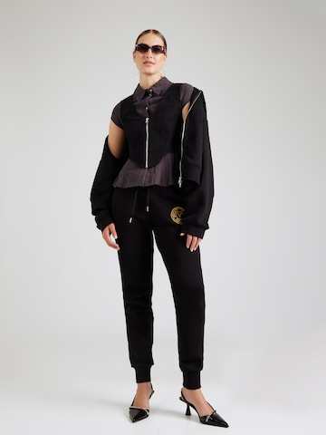 Versace Jeans Couture Zwężany krój Spodnie w kolorze czarny