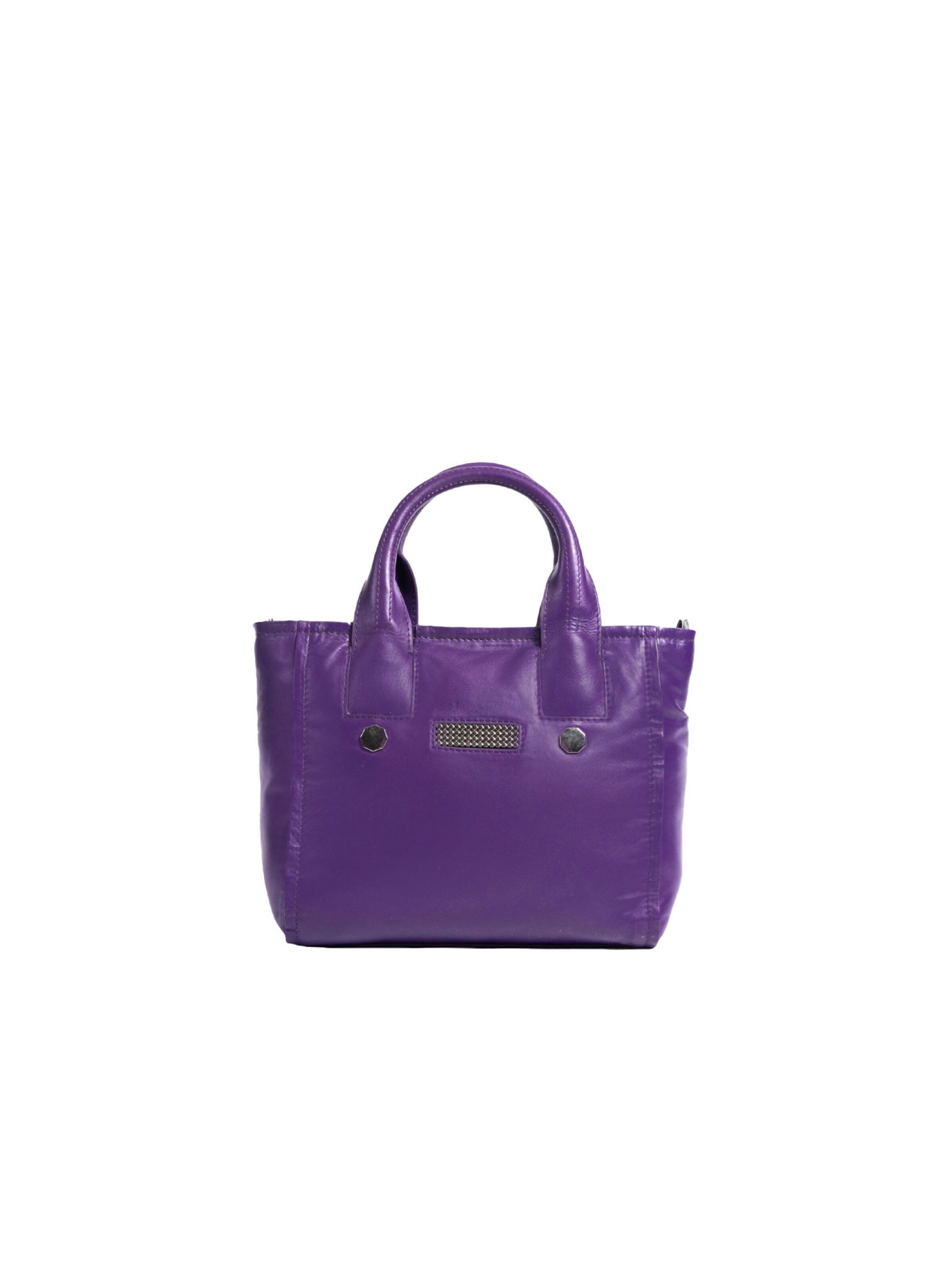 Clio Handbag in Purple: front