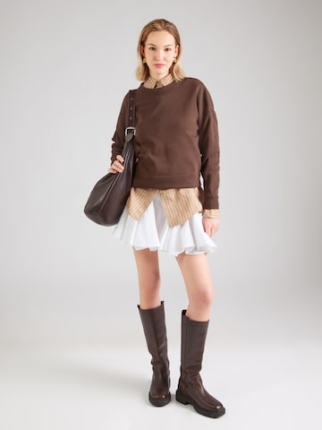 PIECES Sweatshirt 'PCCHILLI' in Brown