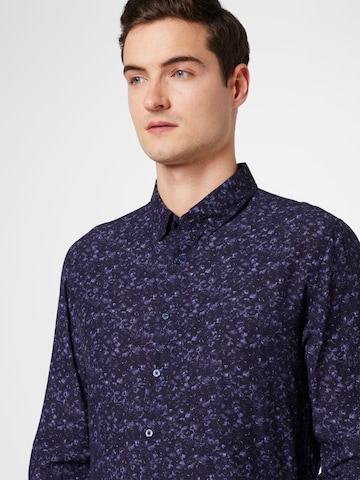 CINQUE Regular fit Button Up Shirt 'SPACE' in Purple