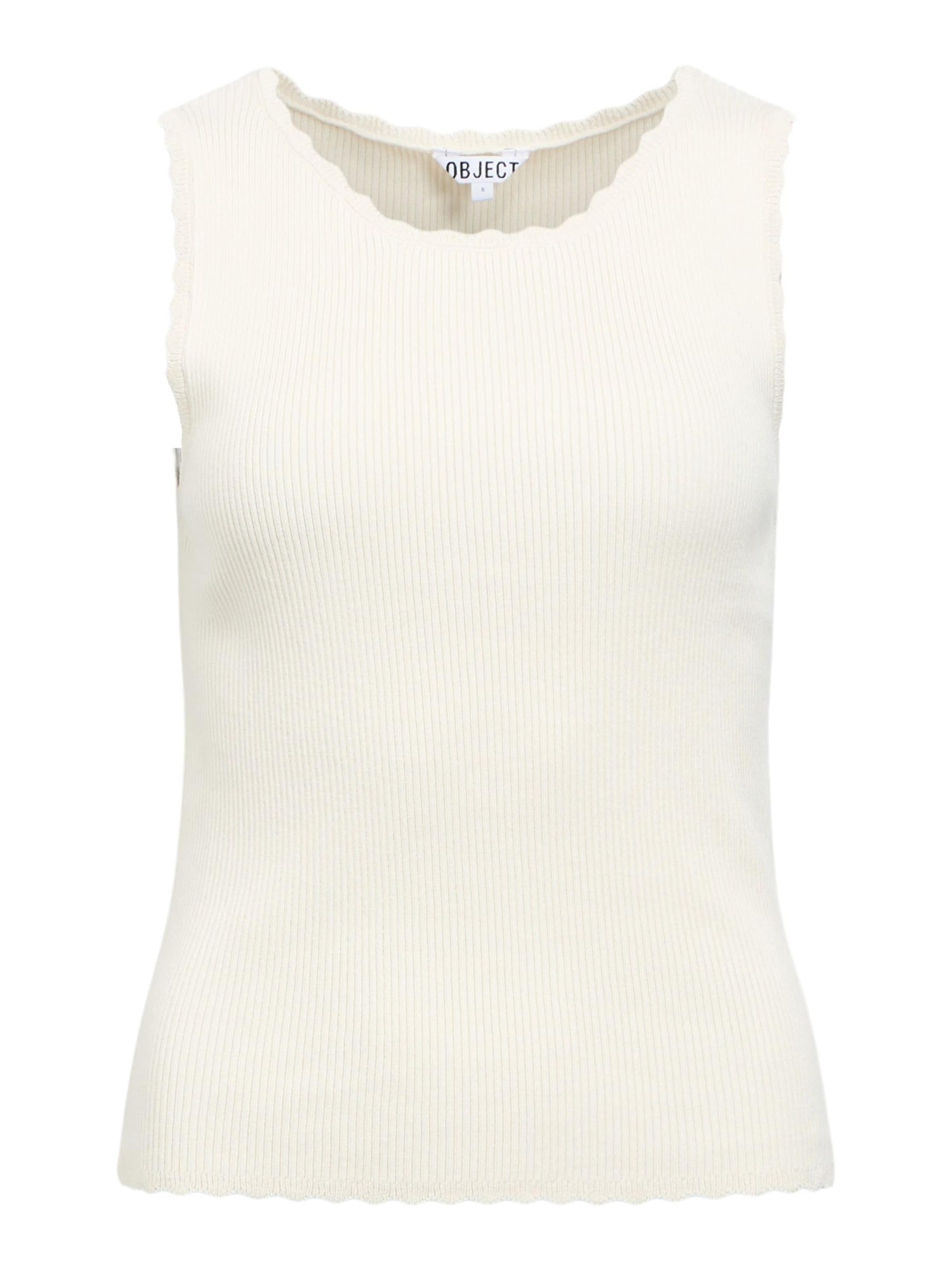 OBJECT Top 'OBJKelly' in Beige: voorkant