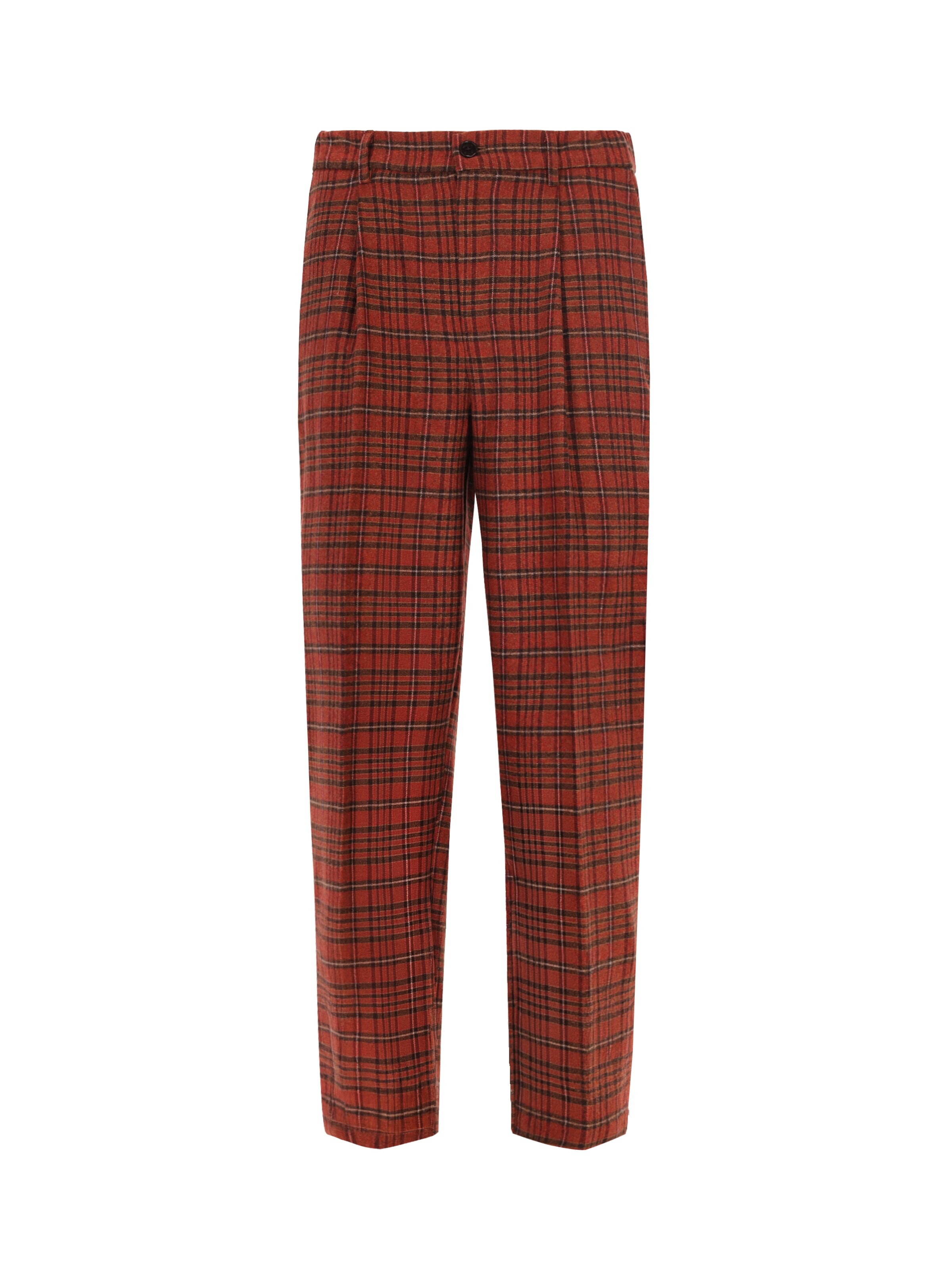 Distretto12 Loosefit Pantalon 'Ban T. Velazquez' in Bruin: voorkant