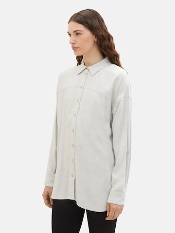 TOM TAILOR DENIM Blouse in Grijs: voorkant