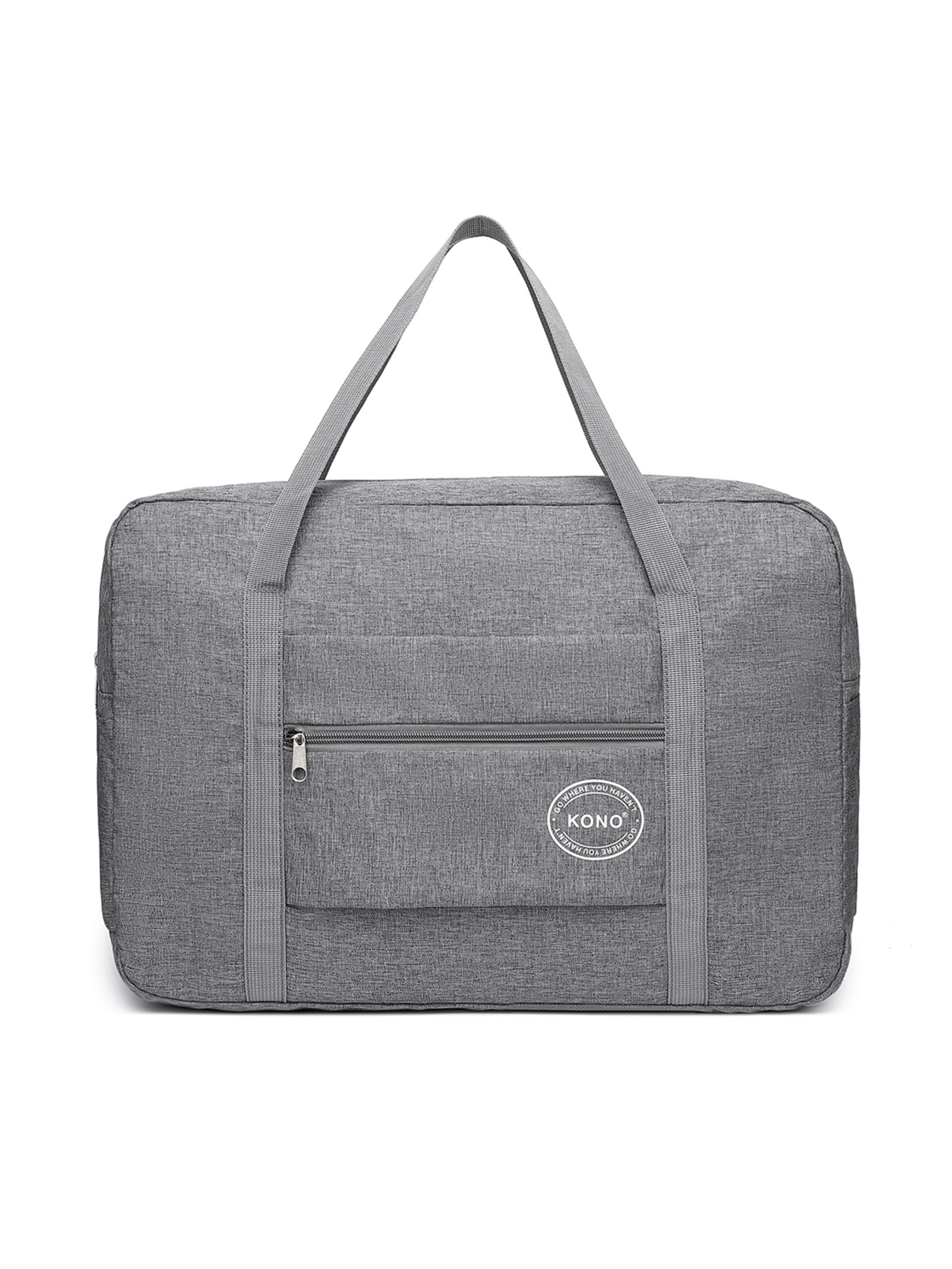 Kono Travel Bag in Grey: front