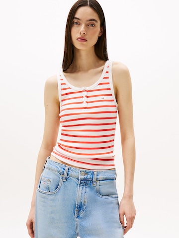 Tommy Jeans Top in Red: front