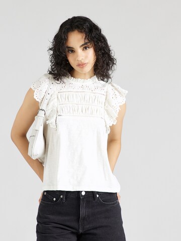 Chemisier 'Ninni' Lindex en blanc : devant