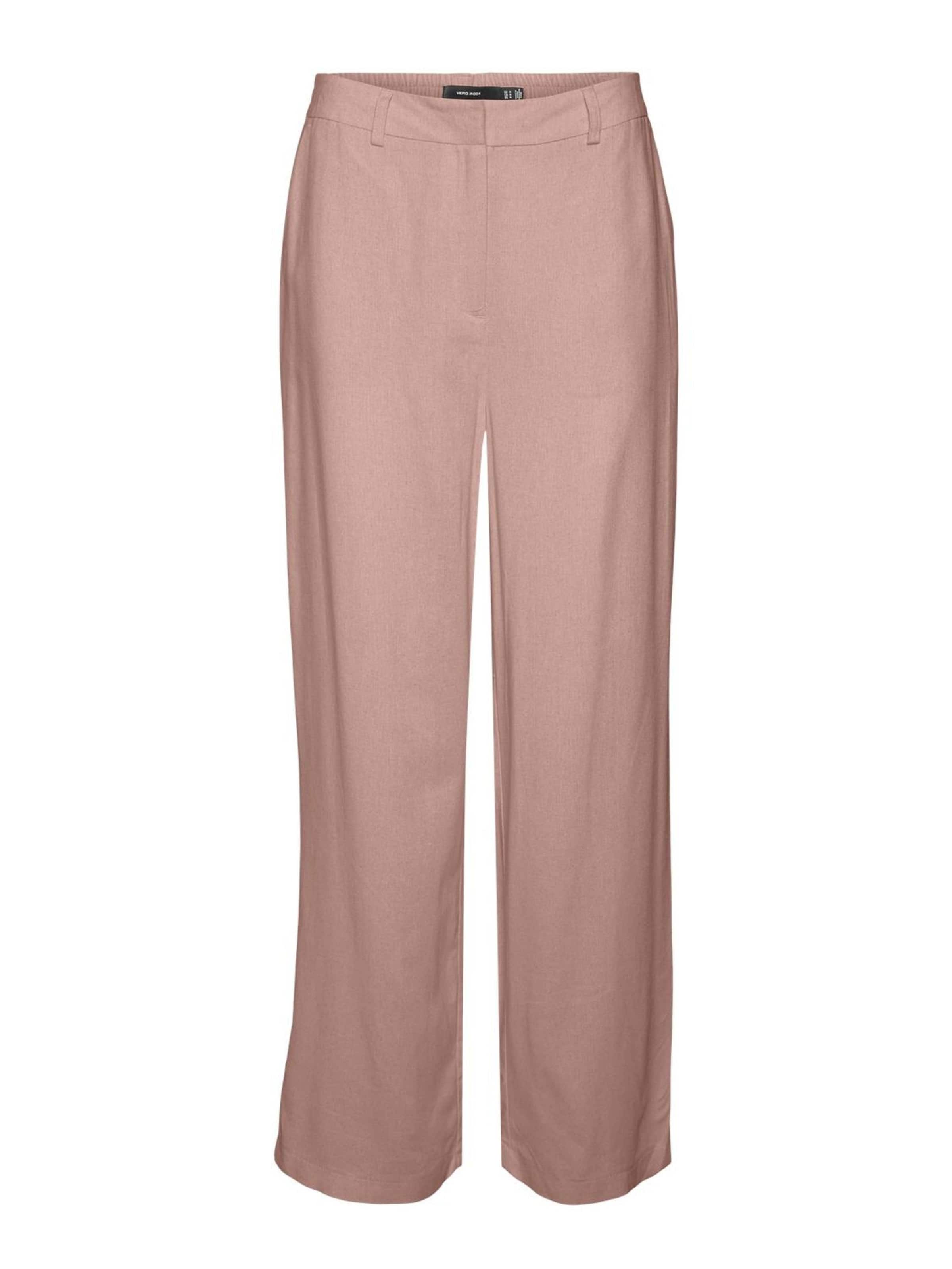 VERO MODA Loosefit Broek 'DINNA' in Roze: voorkant