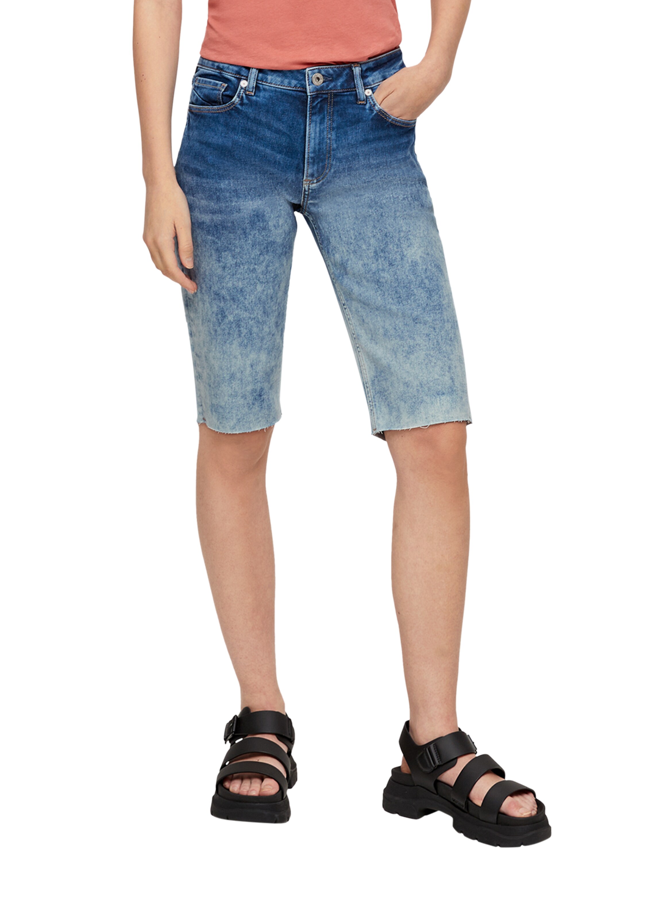 QS Slimfit Jeans in Blau: Vorderseite