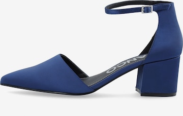 Bianco Pumps in Blauw: voorkant