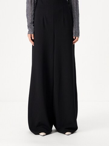 Vero Moda Tall Bő szár Nadrág 'VMLIVA' - fekete: elől