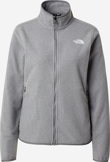 THE NORTH FACE Tehnička flis jakna 'GLACIER' u siva / siva melange / bijela, Pregled proizvoda