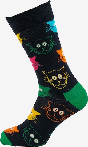 Happy SocksČarape 'Cat' - roza boja