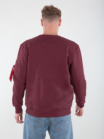 ALPHA INDUSTRIES Sweatshirt 'Nasa Reflective' in Rot