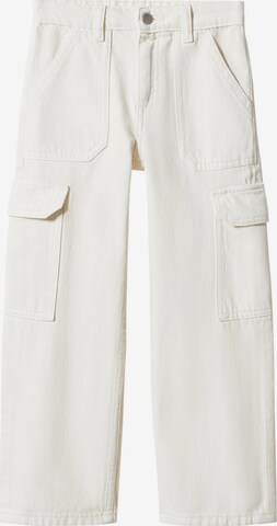 MANGO KIDS regular Jeans i hvid: forside