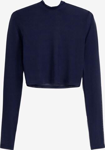 Bershka Shirt in Blauw: voorkant