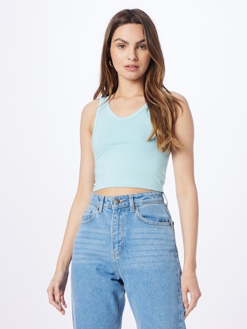 WEEKDAY Top in Blauw: voorkant