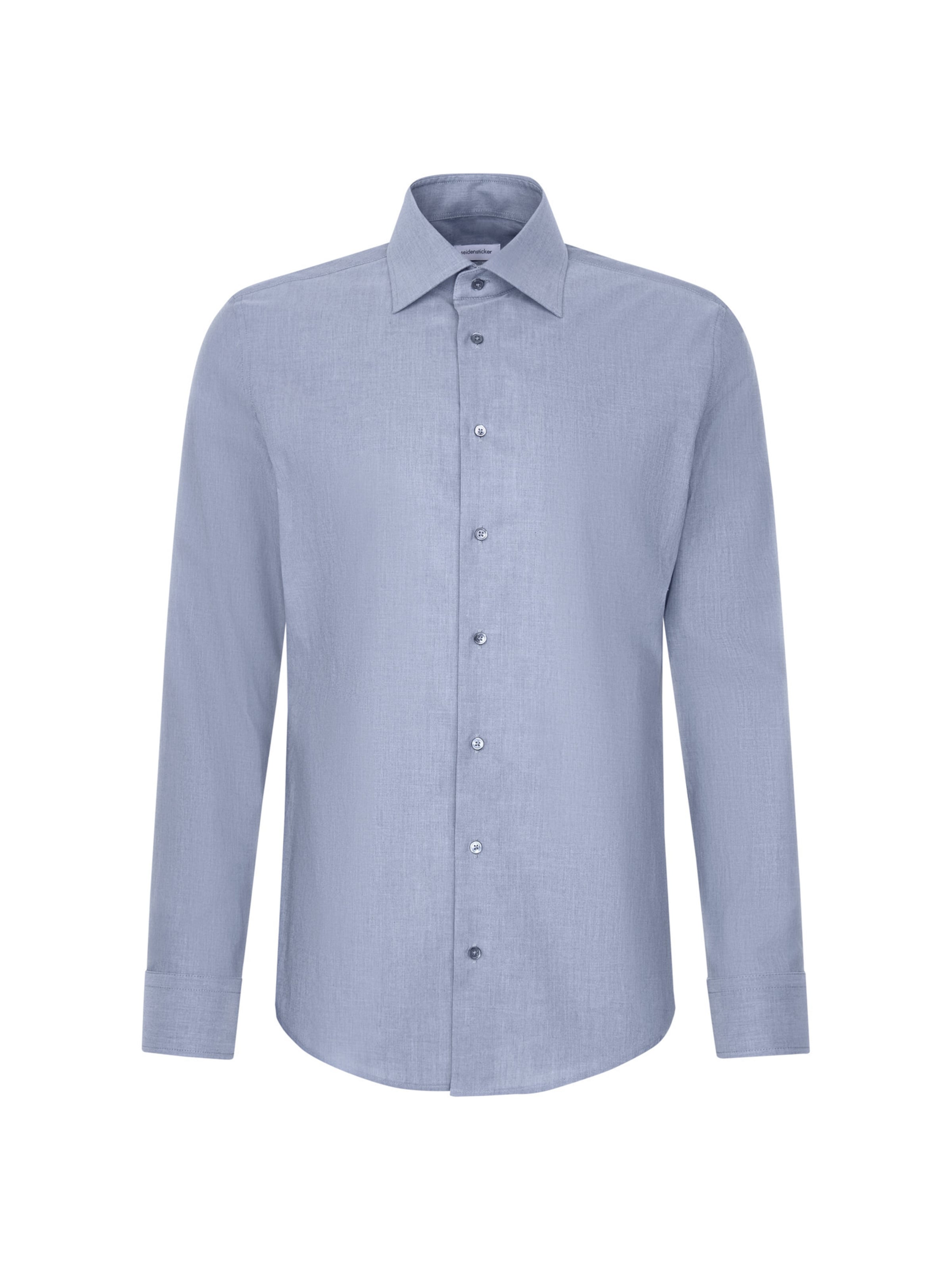 SEIDENSTICKER Slim fit Business Shirt in Blue: front