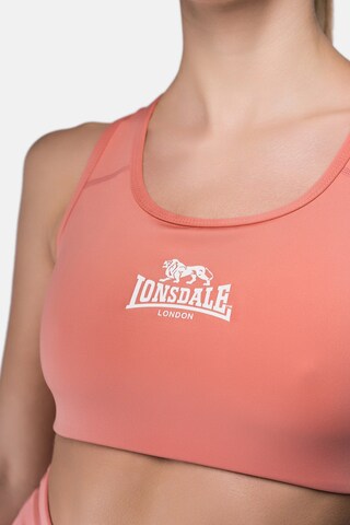 LONSDALE Bustier Športni nederček 'WARDOUR' | oranžna barva