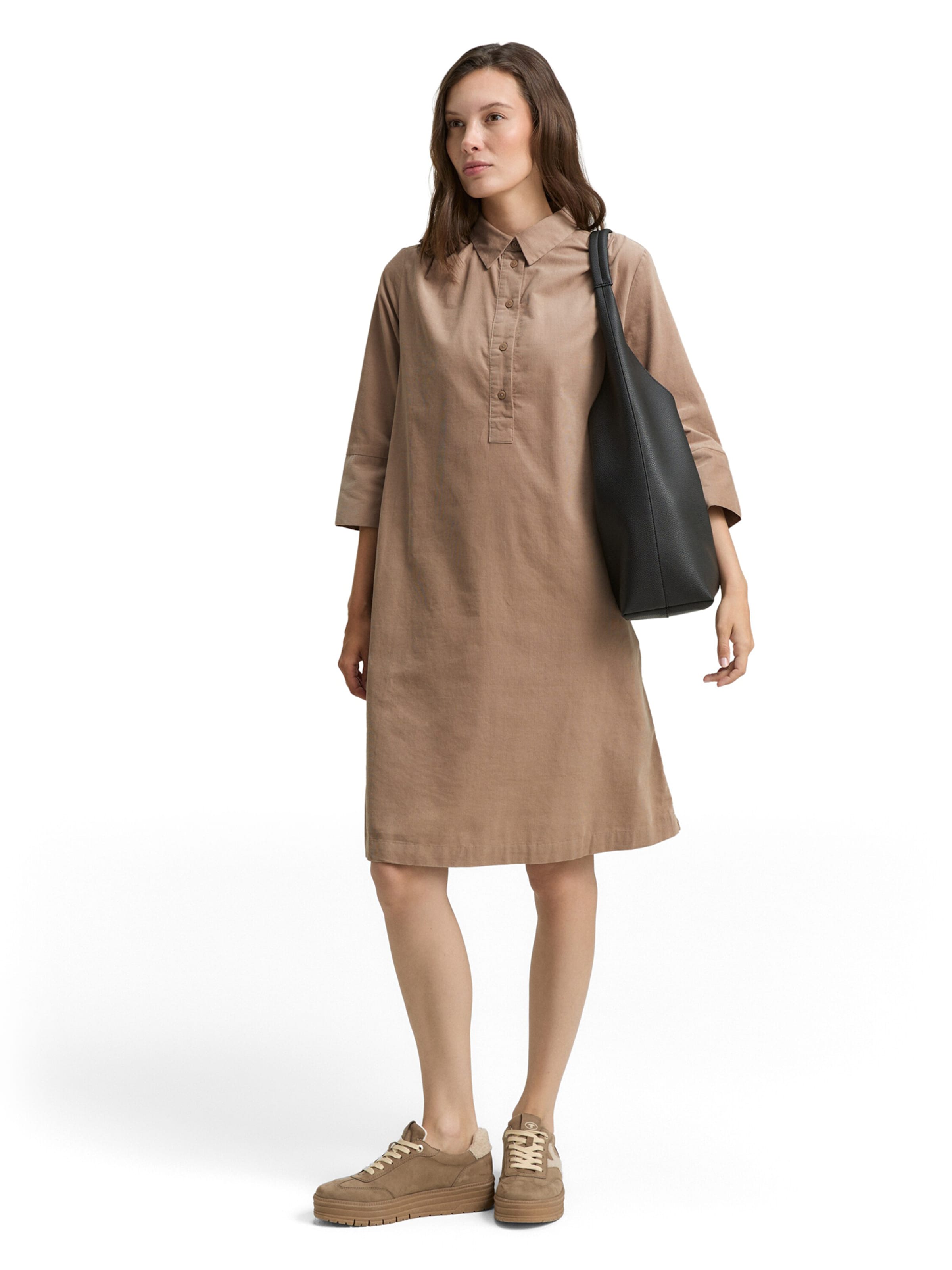 Robe-chemise TOM TAILOR en gris