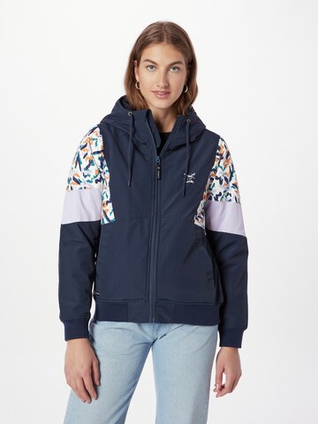 Iriedaily Between-season jacket 'Blotchy' in Blue: front