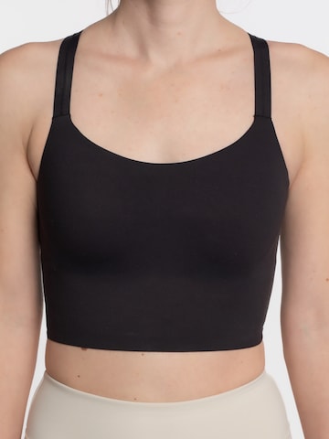 mymotus High support Sport bh 'mymotus®, performance bra, strong support, FB132' in Zwart: voorkant
