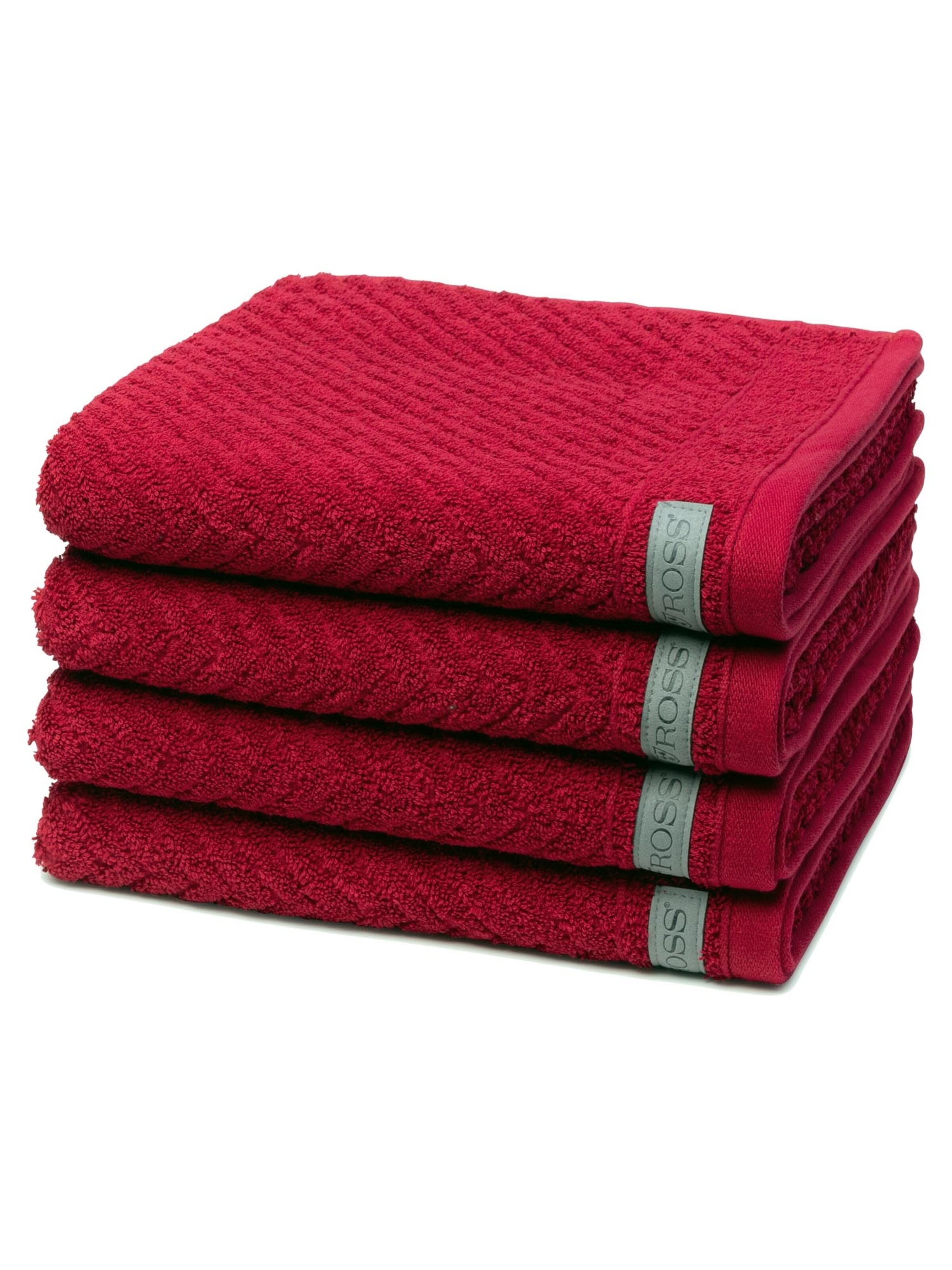 ROSS Handtuch 'Smart'‌‌‌‌‌‌‌‌‌‌ in Rot: Vorderseite