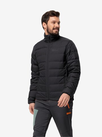 JACK WOLFSKIN - Casaco outdoor 'ATHER' em preto: frente