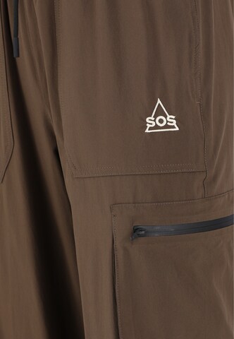 SOS Tapered Cargobroek ' Salonga ' in Bruin