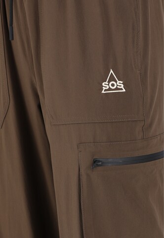 SOS Tapered Cargo Pants ' Salonga ' in Brown
