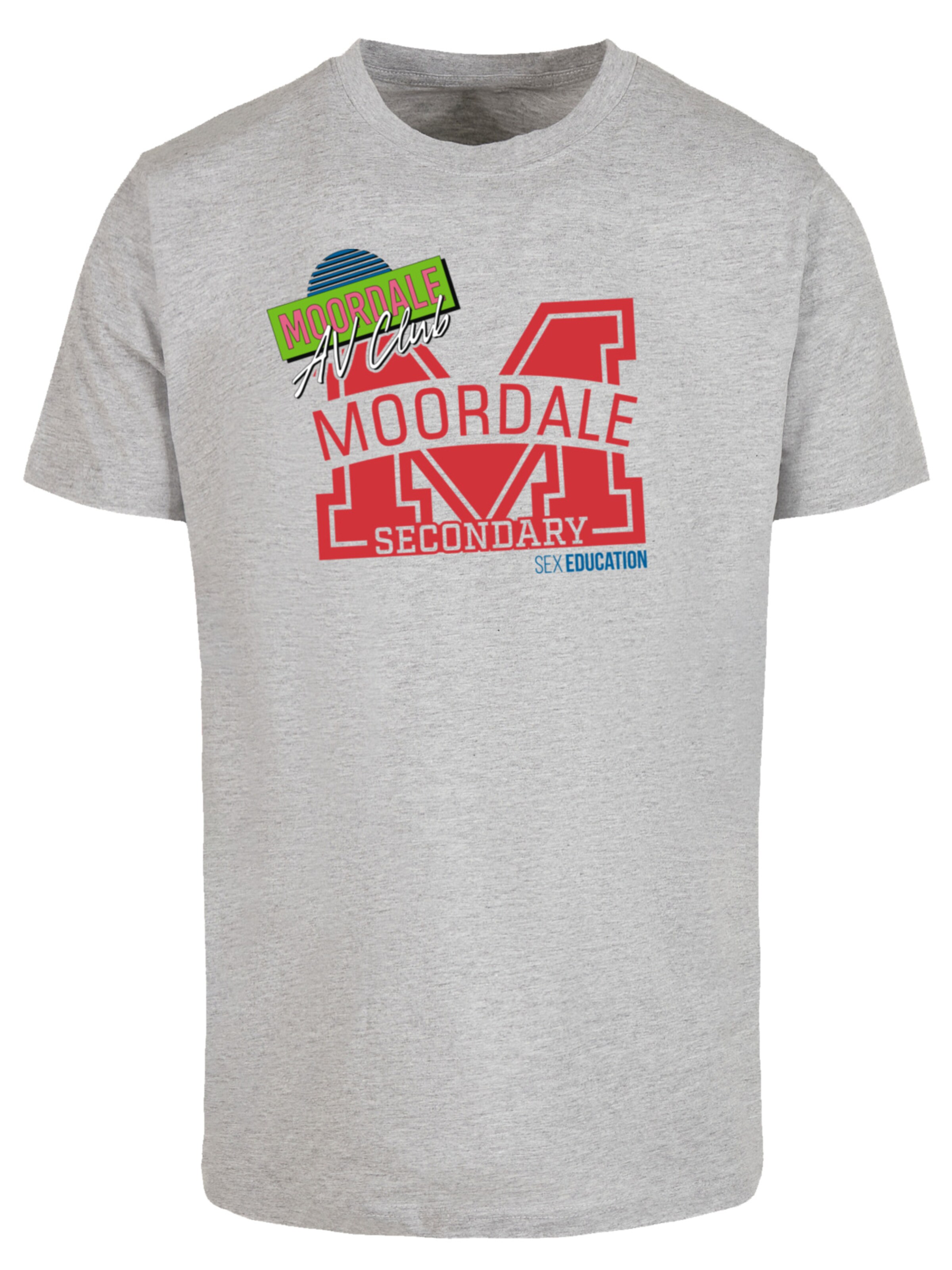 F4NT4STIC Shirt 'Sex Education Netflix TV Series' in Grijs: voorkant