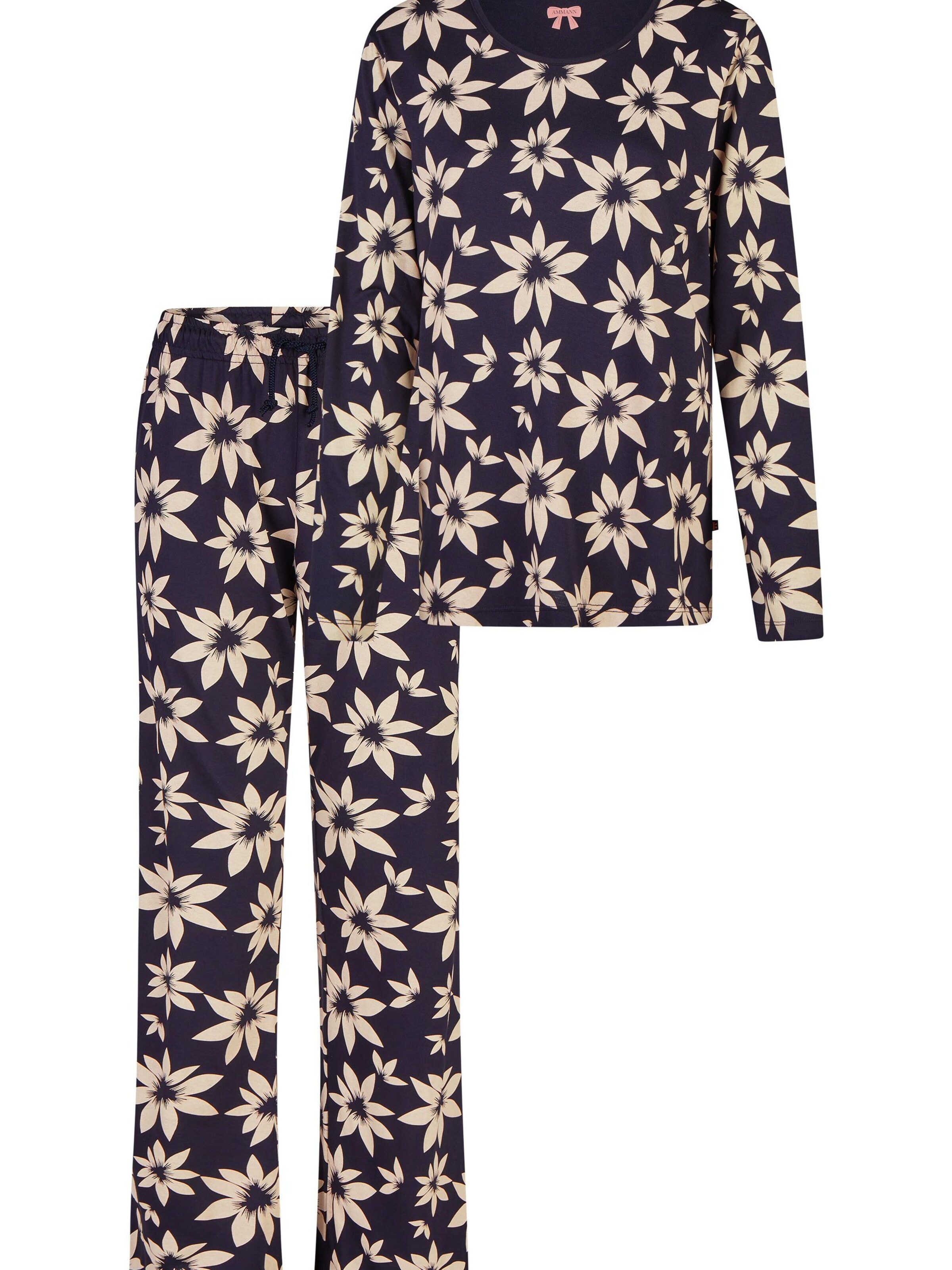 Ammann Pajama 'Mix & Match' in Blue: front